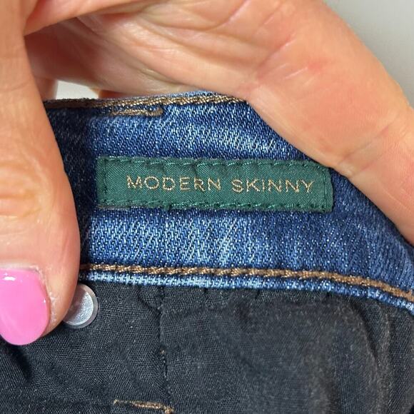 Lauren Ralph Lauren Modern Skinny Blue Jeans Size 14 - Picture 6 of 10